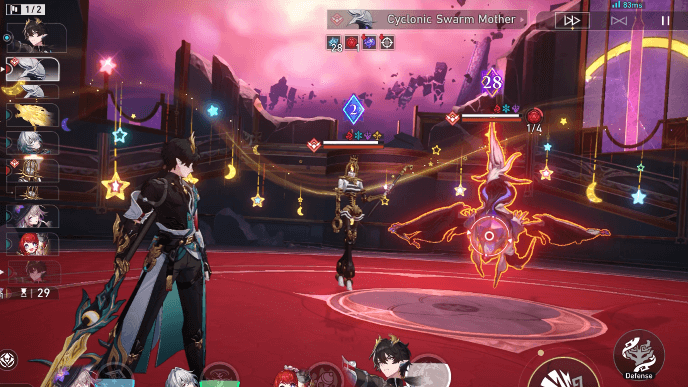 Star Rail - Memory of Chaos Stage 11 Version 3.8 - Cyclonic Swarm Mother