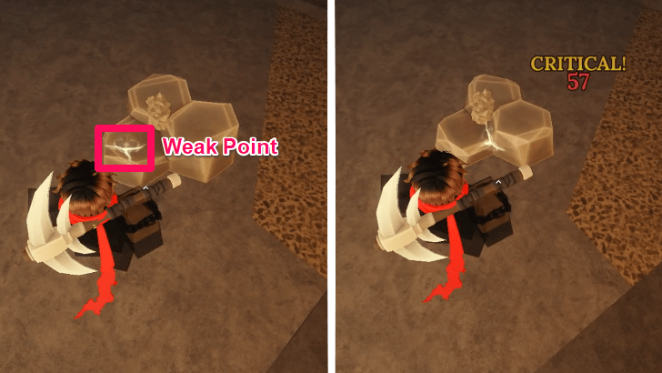 Deal Critical Damage When Mining