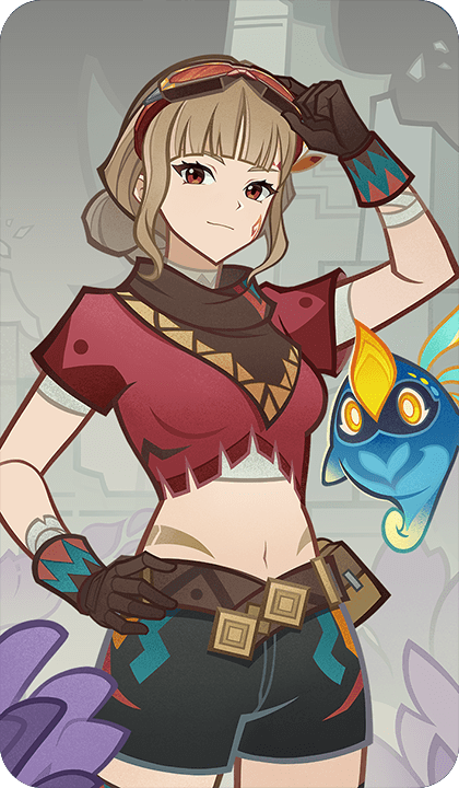 Genshin - Bona and Cocouik Card