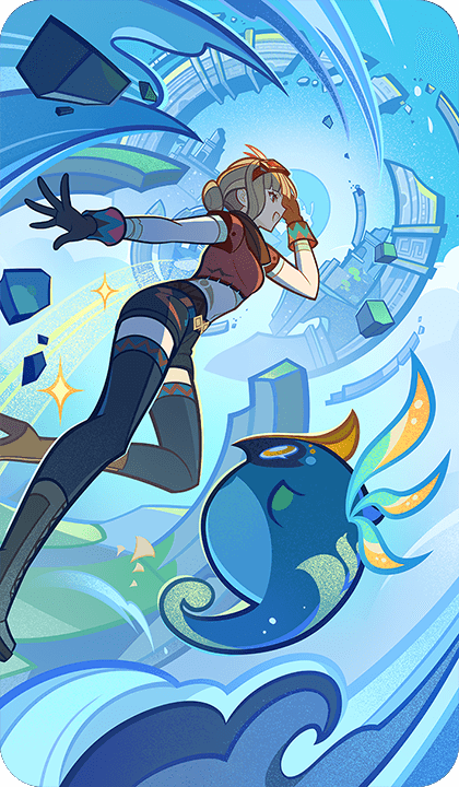 Genshin - "An Adventure Through the Morning Mist" Card