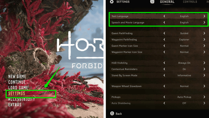 How to Change the Language in Horizon Forbidden West