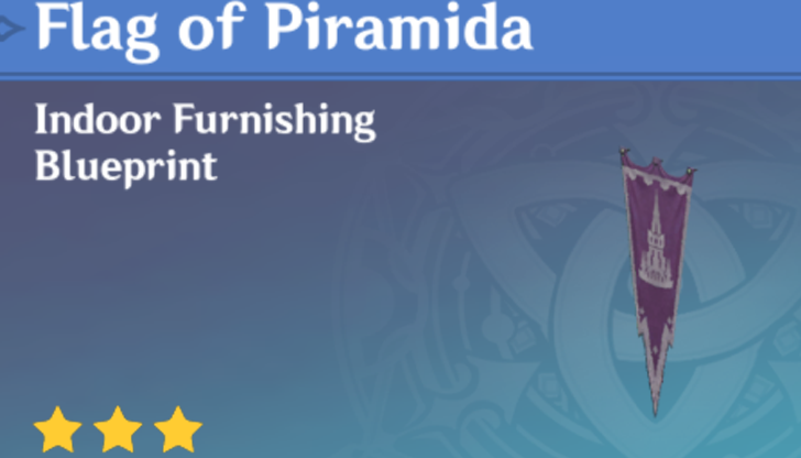 Genshin Impact - How to Get Flag of Piramida Furnishing