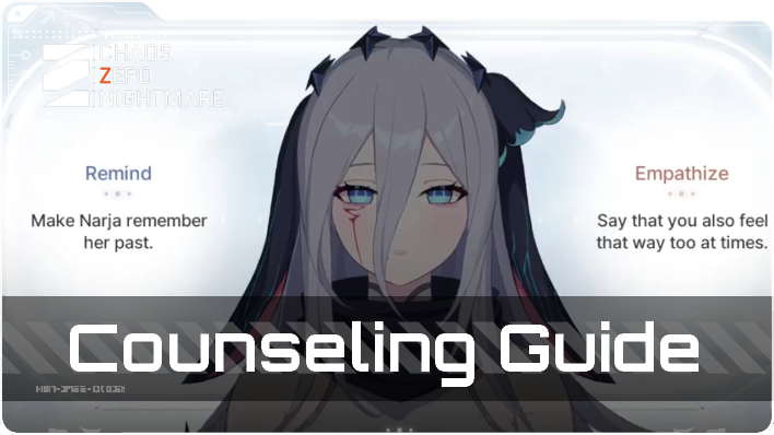 Chaos Zero Nightmare - Counseling Guide Top Banner