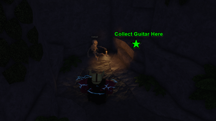 Lost Guitar Location in the Secret Cave
