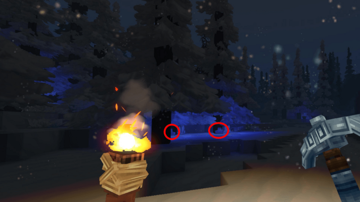 Cold Biome Blue Crystals