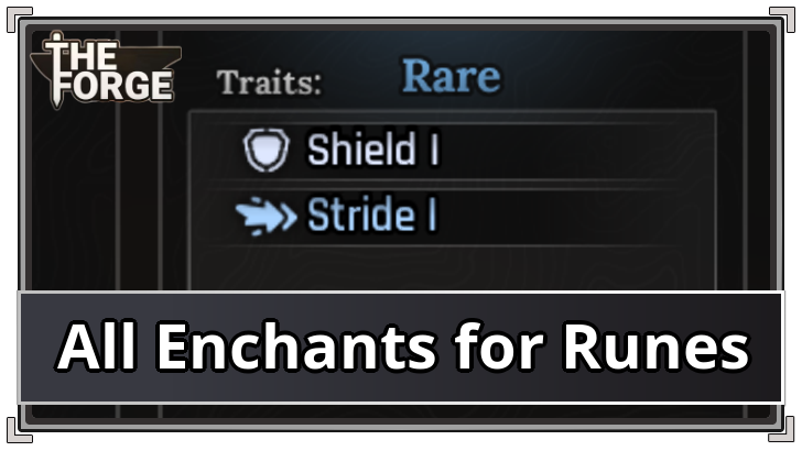 The Forge All Enchants for Runes