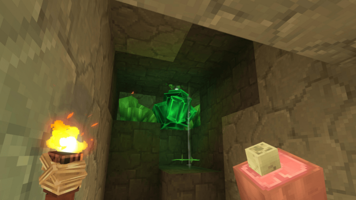Green Crystal Shards Underground