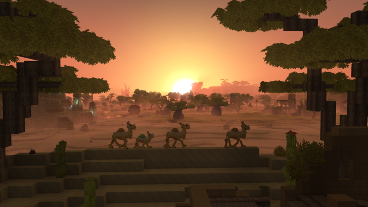 Hytale Camels Walking