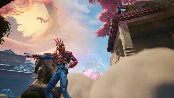 spider-punk doing the point emote in heart of heven