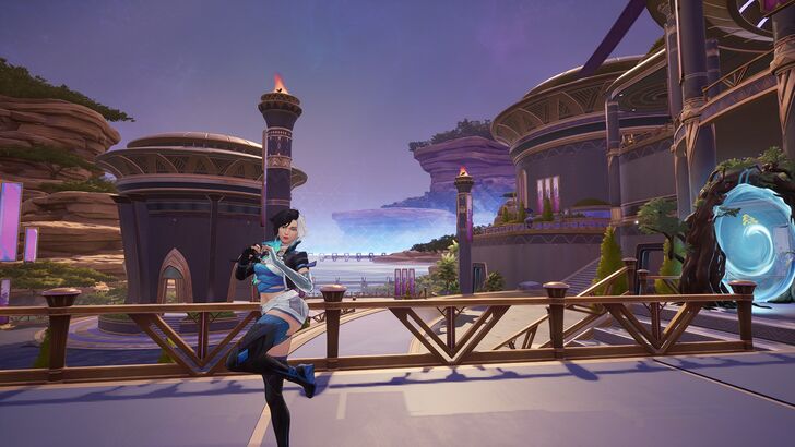 luna snow heart emote in hte practice range