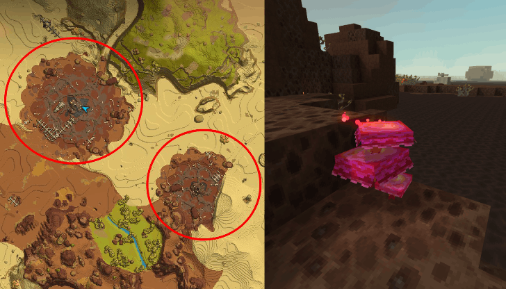 Bloodcap Mushroom Hive Areas