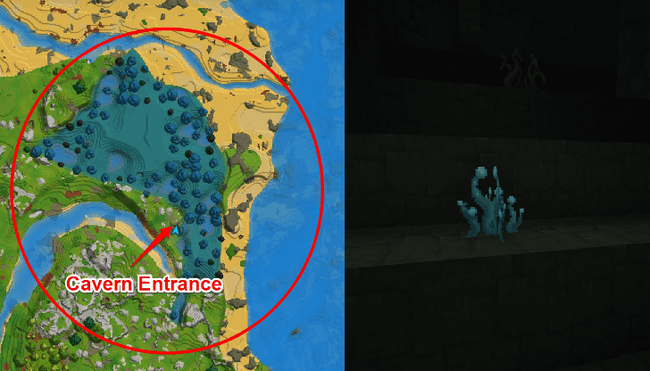 Blue Cave Weed Location