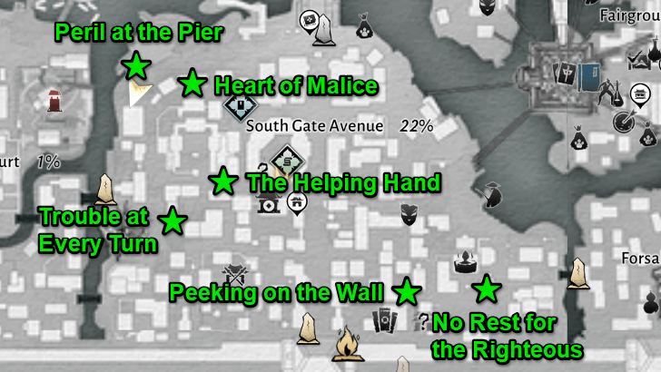 Trouble All Around Map Location