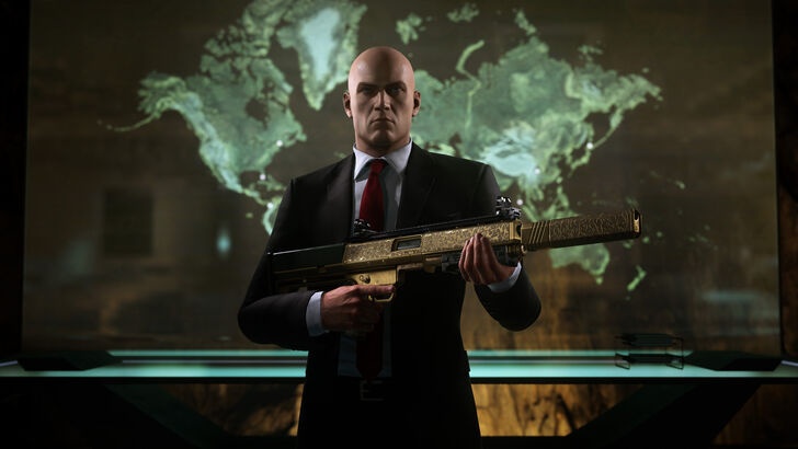 HITMAN WoA Agent 47 Holding A Gun