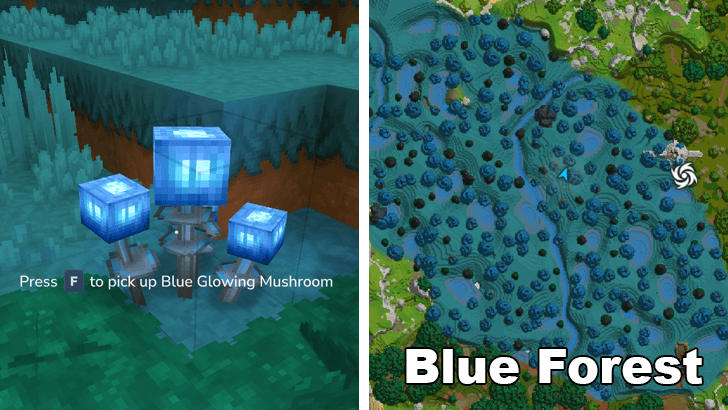 How to Get Blue Glowing Mushrooms