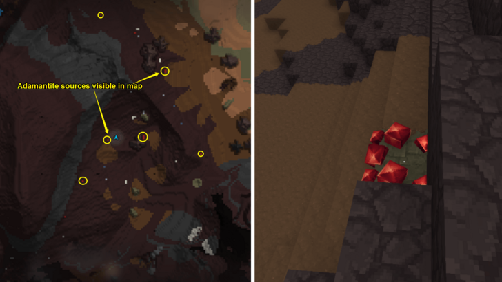 Search for Adamantite Ore