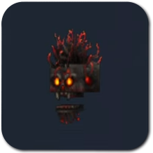 Incandescent Skeleton Head Icon