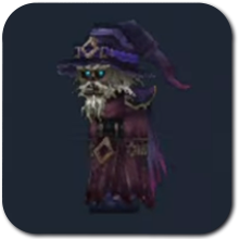 Burnt Skeleton Wizard Icon