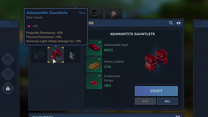 Craft Adamantite Armor