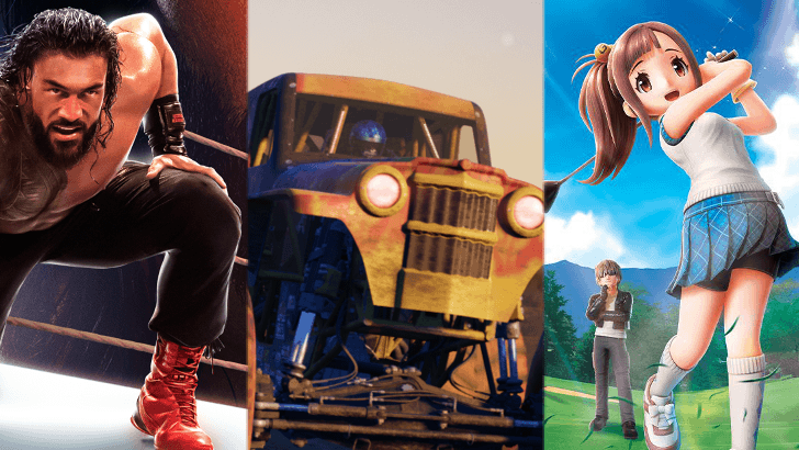 PlayStation Plus Racing and Sports Games WWE 2K25, Monster Jam Showdown, and Everybody