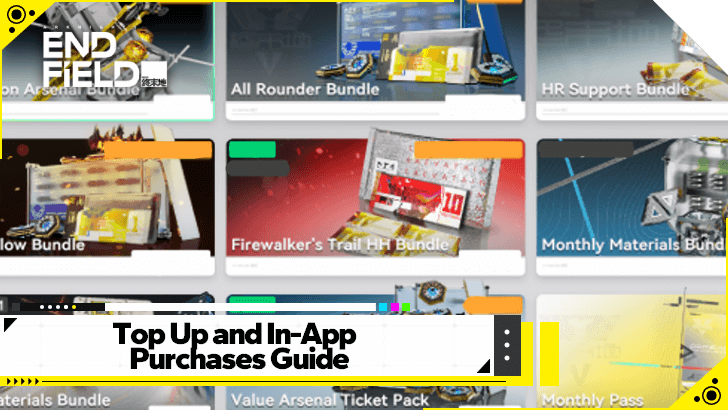 Arknights Endfield - Top Up and In-App Purchases Guide