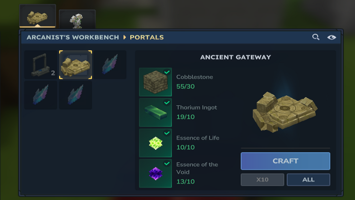 Craft Ancient Gateway