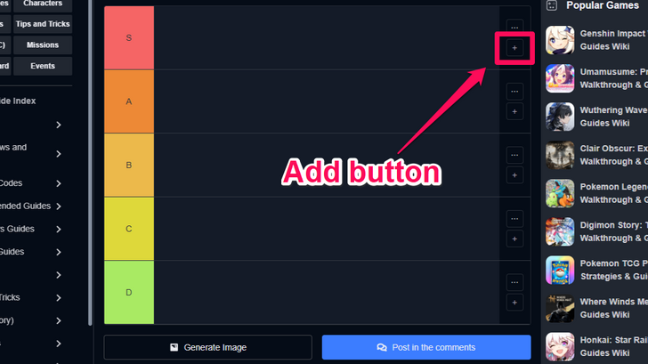 Click the Add Button