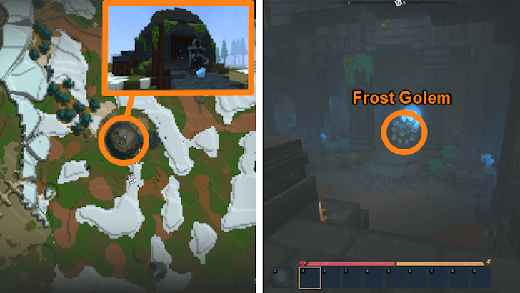 Frost Golem Location