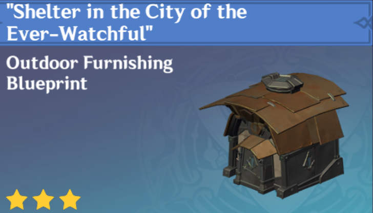 Genshin Impact - How to Get Shelter in the City of the Ever-Watchful Furnishing