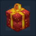 Small Red Dotted Christmas Packet Icon