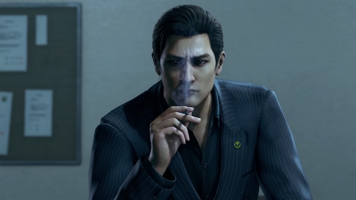 Yoshitaka Mine smoking