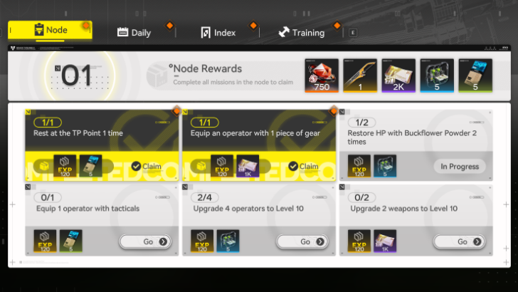 Arknights Endfield - Operation Manual for Operational EXP