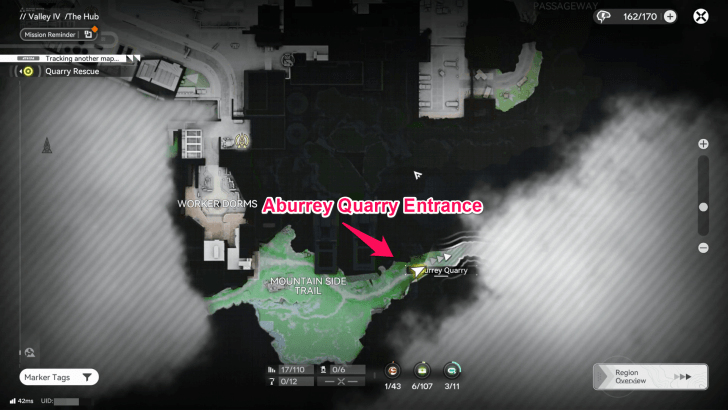 Go to Aburrey Quarry