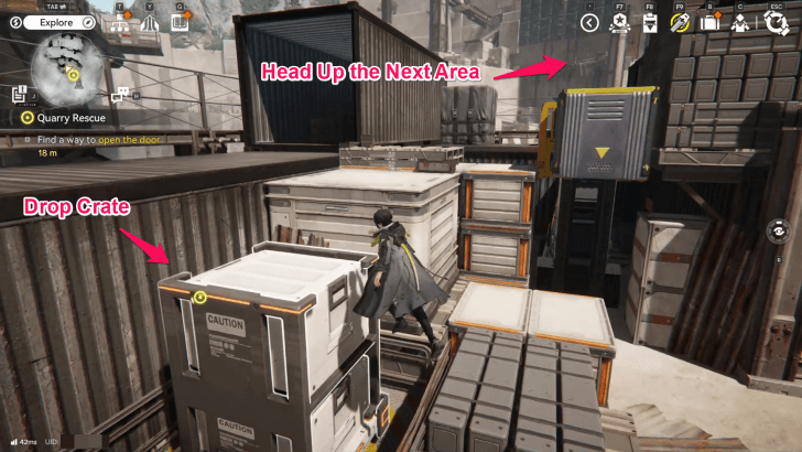 Head Up the Next Area