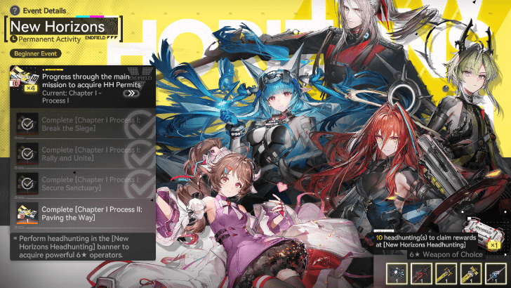 Arknights Endfield - New Horizons Permanent Event