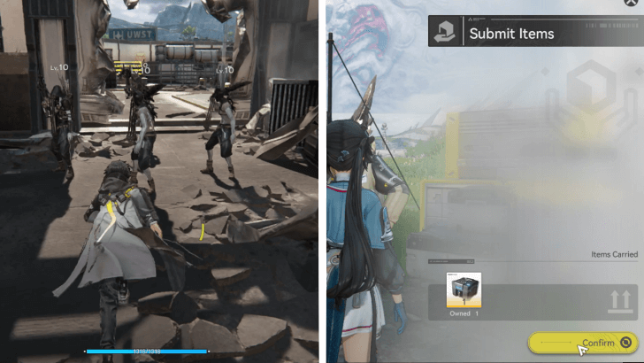 Deliver the Documents and Parts to Andre