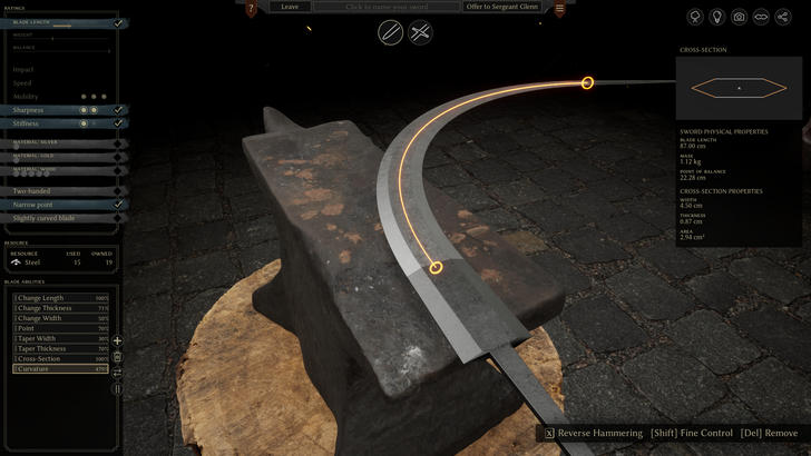 Bladesong Bent Sword
