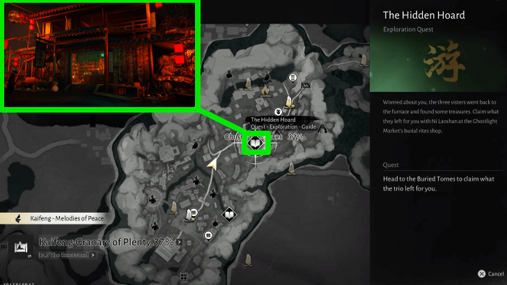 The Hidden Hoard Map Location