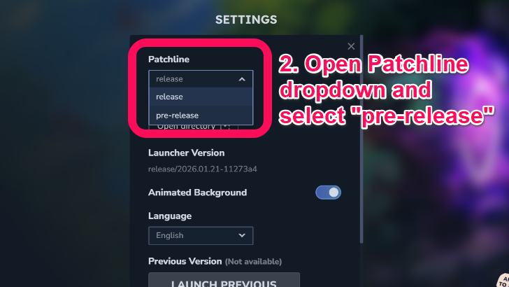 applying pre-release Update 2