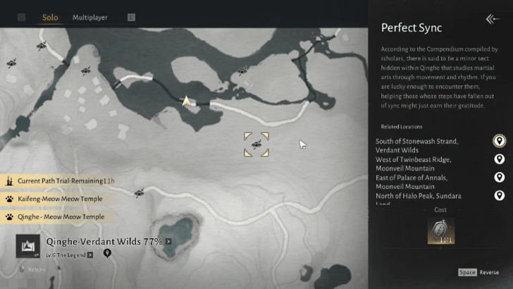 Perfect Sync South of Stonewash Strand Location