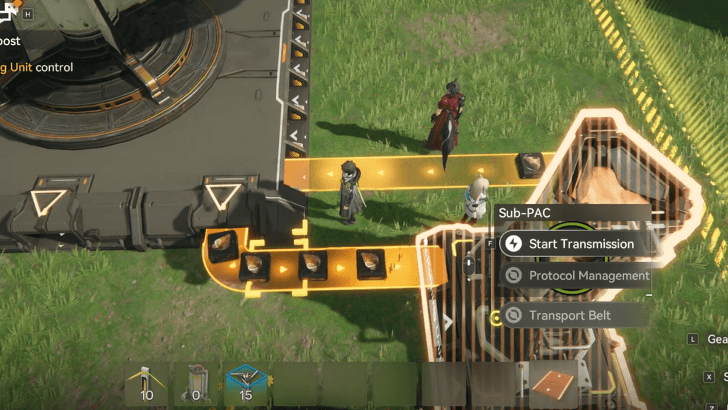 Placing Transport Belts