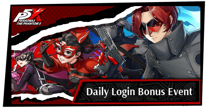 P5X - Daily Login Bonus Top Banner
