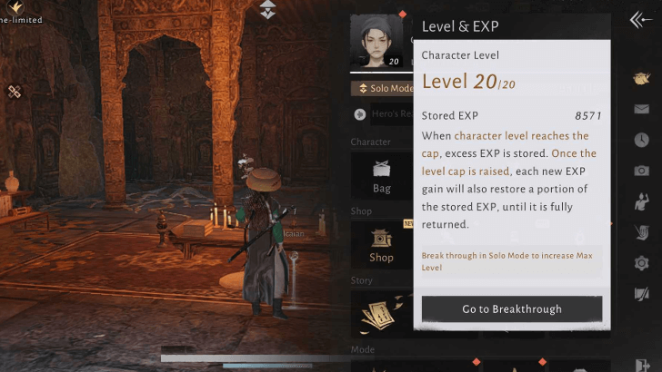 Grind for Character EXP