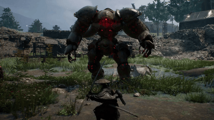 Emma fights mecha Nushi