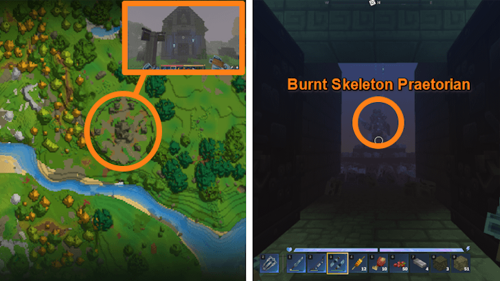 Burnt Skeleton Praetorian Second Location