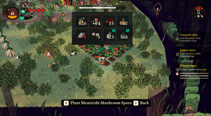 Plant Menticide Mushroom Spores