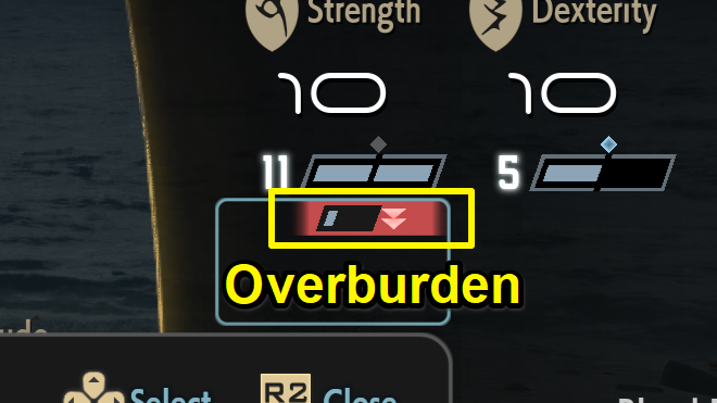 Identify Overburden Stat