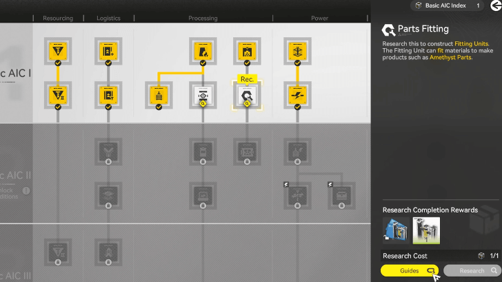 Research Parts Fitting