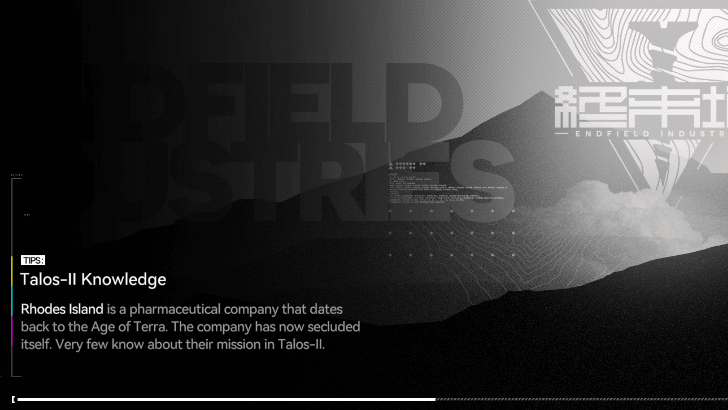 Arknights Endfield - Rhodes Island Trivia Loading Screen