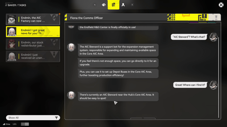 Read the Message from Fiona the Comms Officer